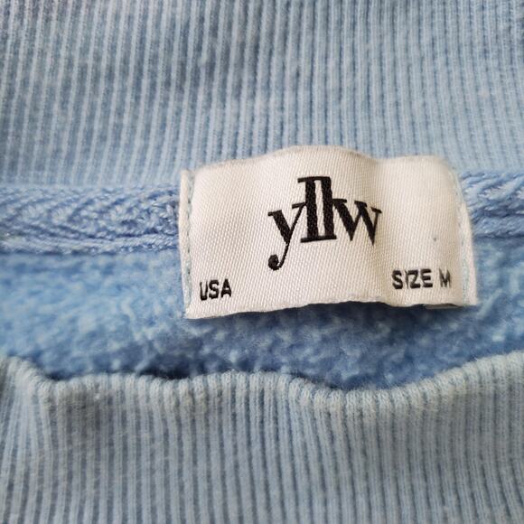 YLLW Roses Are Red Sweatshirt Medium Daisy Graphic Made USA - Picture 4 of 9